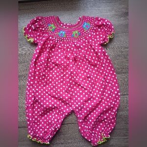 Surcie Smocked Bubble Romper